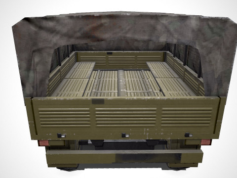 Ural 4320 Low-poly PBR 3D Model