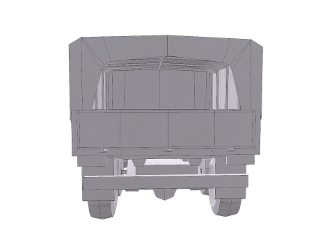 Ural 4320 Low-poly PBR 3D Model