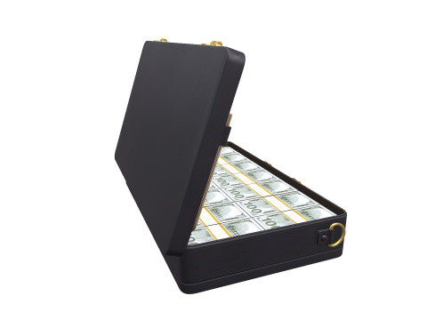 Briefcase With Money Low-poly 3D Model