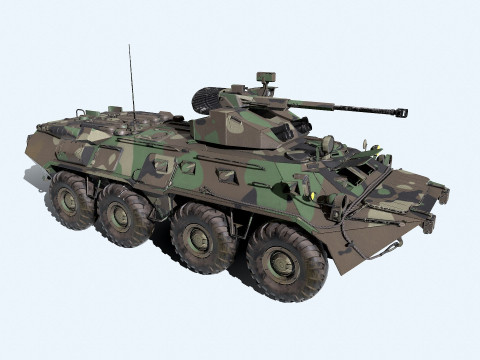 BTR 82A Low-poly PBR 3D Model