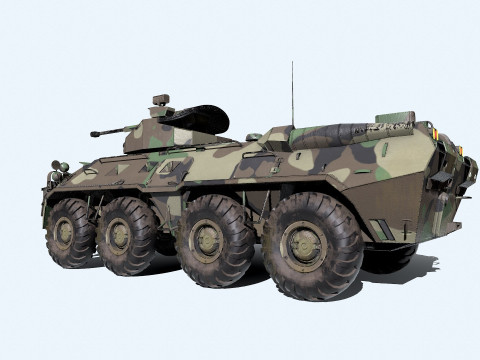 BTR 82A Low-poly PBR 3D Model