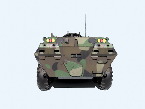 BTR 82A Low-poly PBR 3D Model
