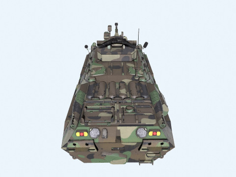 BTR 82A Low-poly PBR 3D Model