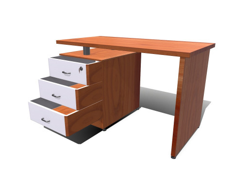 Office Table Low-poly PBR Modelo 3D