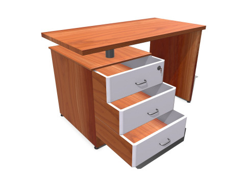 Office Table Low-poly PBR 3D 모델