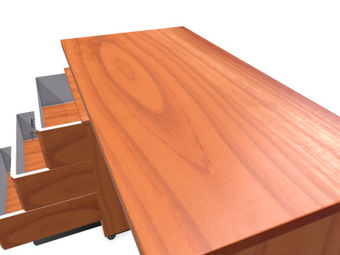 Office Table Low-poly PBR 3D 모델