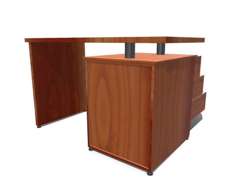 Office Table Low-poly PBR 3D 모델