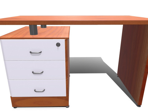 Office Table Low-poly PBR 3D 모델
