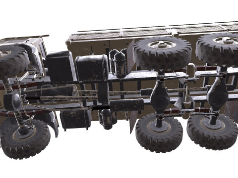 Military Truck Low-poly PBR 3D Model