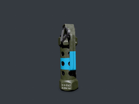 Stun Grenade Free low-poly 3D-Modell
