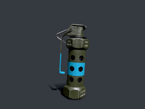 Stun Grenade Free low-poly 3D-Modell