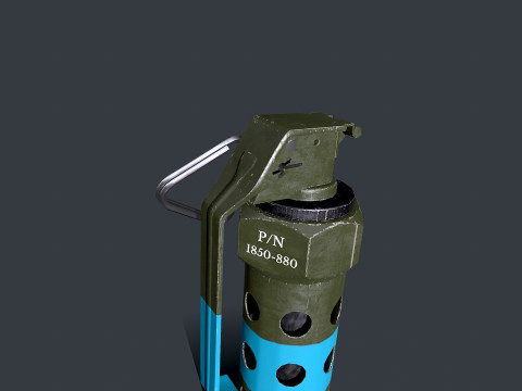 Stun Grenade Free low-poly 3D-Modell