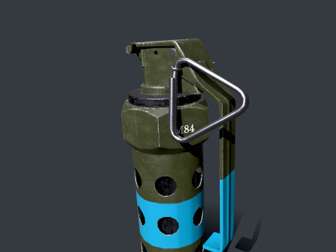 Stun Grenade Free low-poly 3D-Modell