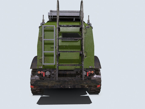 Armored Car Low-poly PBR Modèle 3D