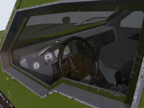 Armored Car Low-poly PBR Modèle 3D