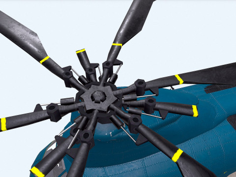 Boeing Vertol CH-46 Sea Knight 3D Model
