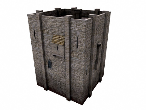 Stone Watch Tower 3D Модель