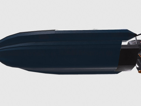 Rigid Inflatable Boat PBR Model 3D