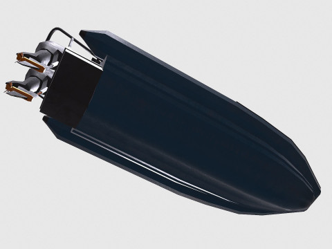 Rigid Inflatable Boat PBR Model 3D