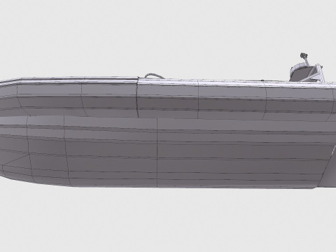 Rigid Inflatable Boat PBR Model 3D