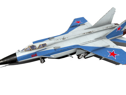 Mikoyan MiG-31 Low-poly PBR 3D 模型