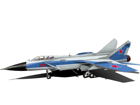 Mikoyan MiG-31 Low-poly PBR 3D 模型