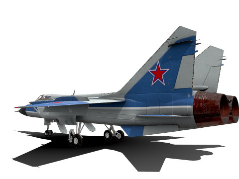 Mikoyan MiG-31 Low-poly PBR 3D 模型