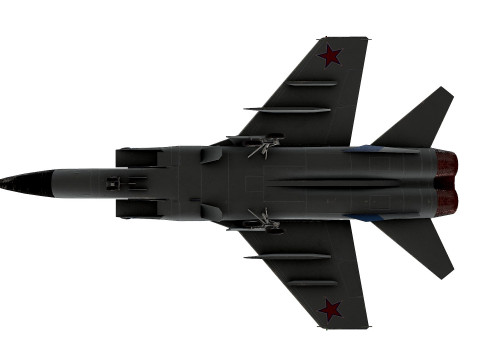 Mikoyan MiG-31 Low-poly PBR 3D 模型
