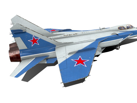 Mikoyan MiG-31 Low-poly PBR 3D 模型