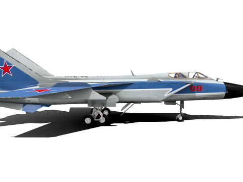 Mikoyan MiG-31 Low-poly PBR 3D 模型