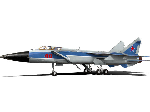 Mikoyan MiG-31 Low-poly PBR 3D 模型