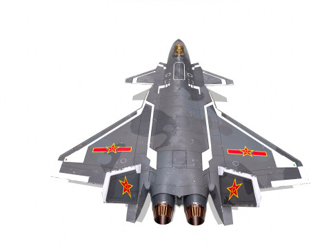 Chengdu J-20 Low-poly PBR Modello 3D
