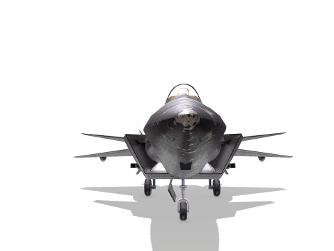 Chengdu J-20 Low-poly PBR Modello 3D