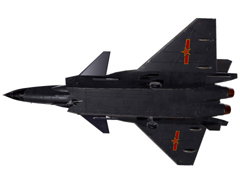 Chengdu J-20 Low-poly PBR Modello 3D