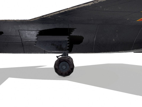 Chengdu J-20 Low-poly PBR Modello 3D