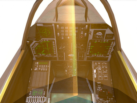 Chengdu J-20 Low-poly PBR Modello 3D