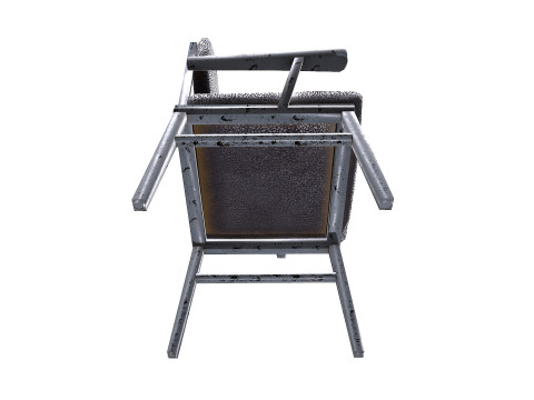 Old Chair Low-poly PBR 3D Model