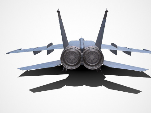 Mikoyan-Gurevich MiG-25 Low-poly PBR Modèle 3D