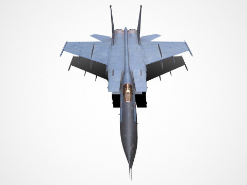 Mikoyan-Gurevich MiG-25 Low-poly PBR Modèle 3D