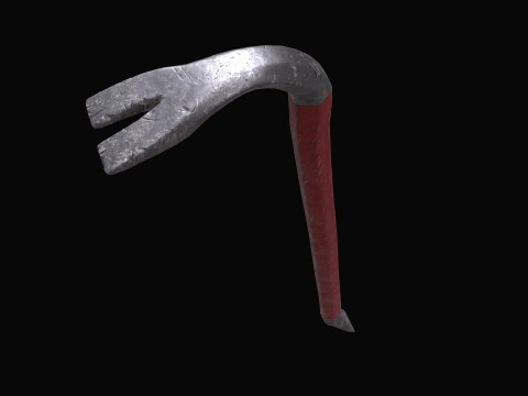 Crowbar Low-poly PBR Free 3D 모델