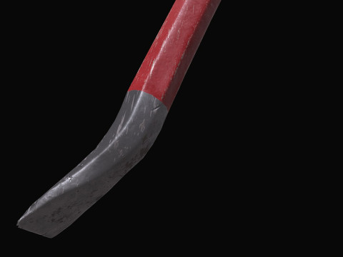 Crowbar Low-poly PBR Free 3D 모델