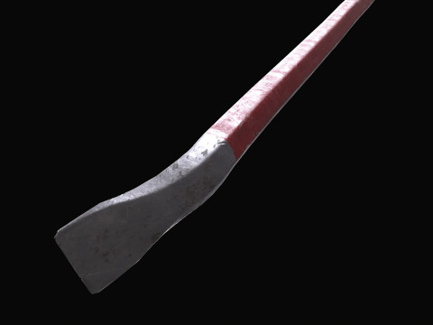 Crowbar Low-poly PBR Free 3D 모델