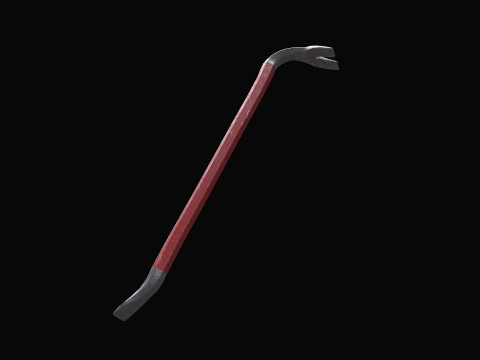 Crowbar Low-poly PBR Free 3D 모델