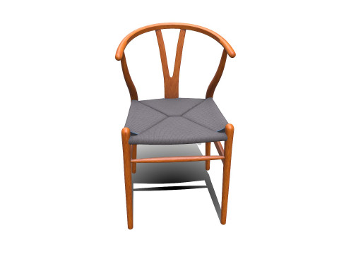 Wishbone Chair PBR Low-poly 3D मॉडल