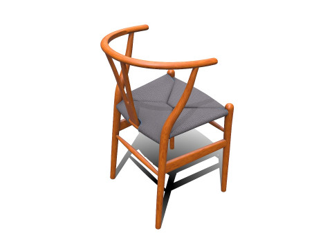 Wishbone Chair PBR Low-poly 3D मॉडल