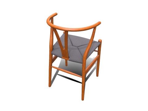 Wishbone Chair PBR Low-poly 3D मॉडल