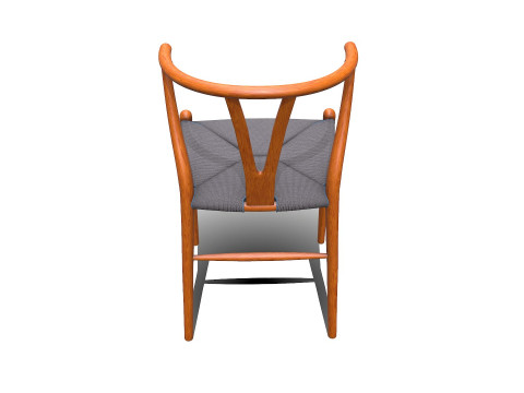Wishbone Chair PBR Low-poly 3D मॉडल