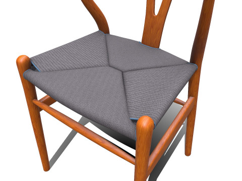 Wishbone Chair PBR Low-poly 3D मॉडल