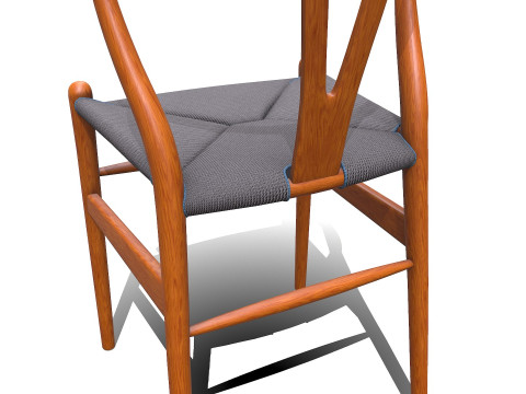 Wishbone Chair PBR Low-poly 3D मॉडल