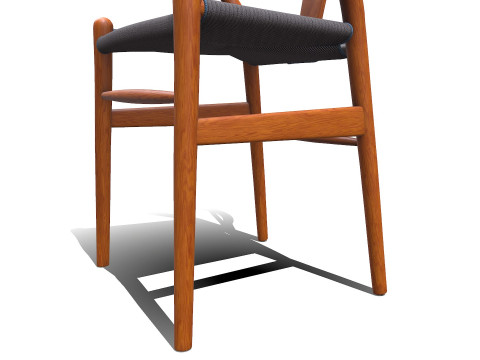 Wishbone Chair PBR Low-poly 3D मॉडल